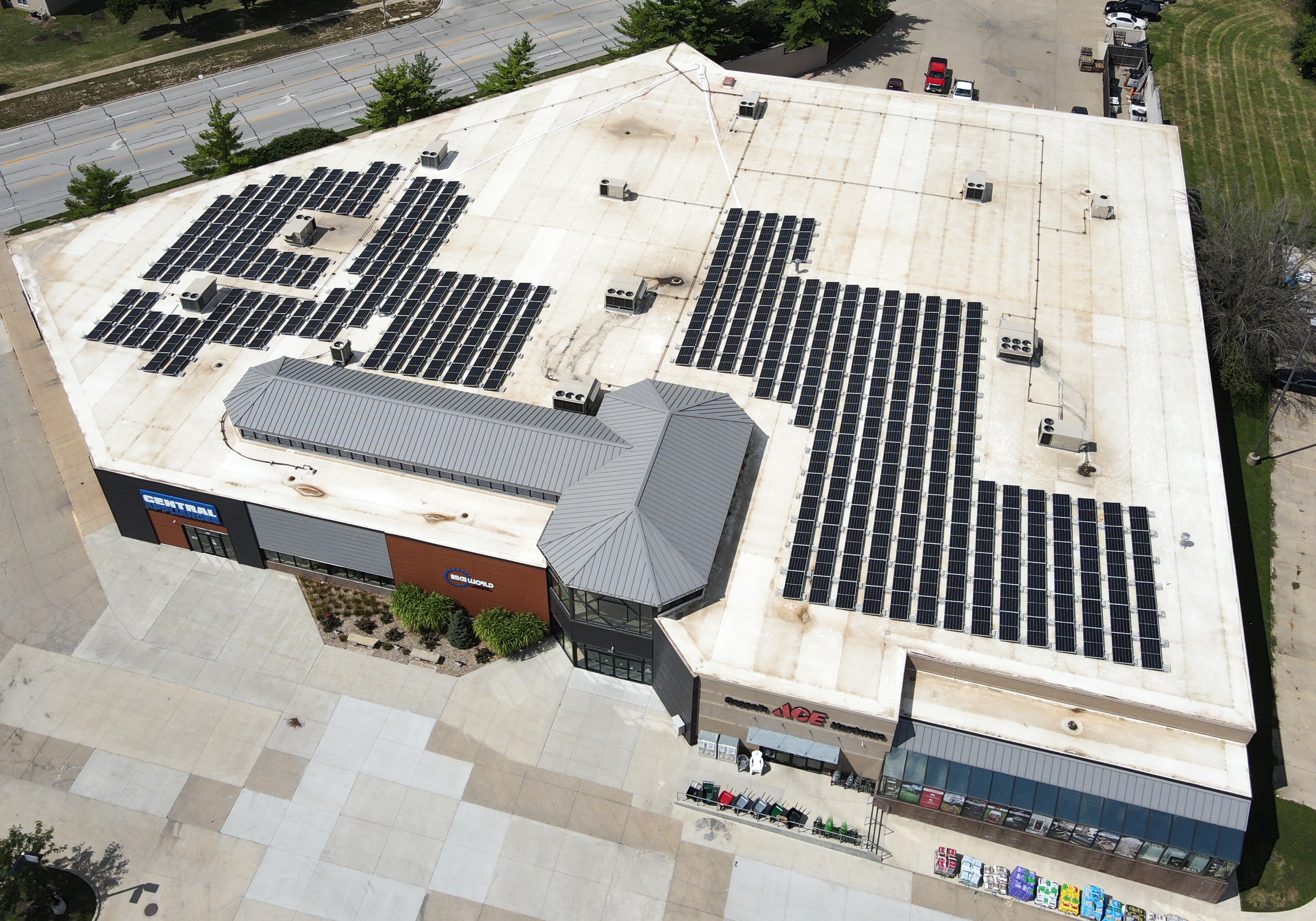 tpo roof construction project